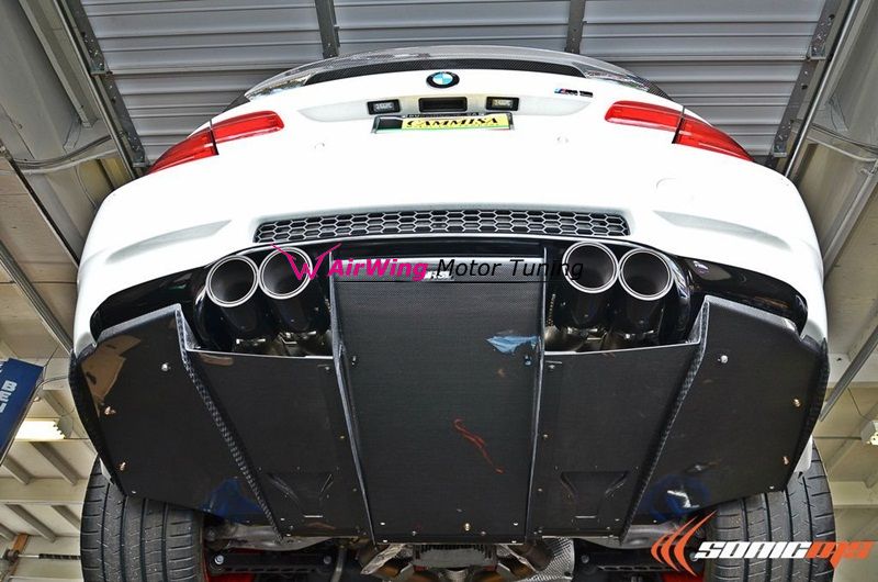 BMW E92 M3 Varis rear diffuser and under panel 04